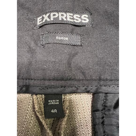 EXPRESS Women’s Editor Wide Leg / Flare Mid Rise Dress Pants - Striped - 4R - Picture 7 of 10